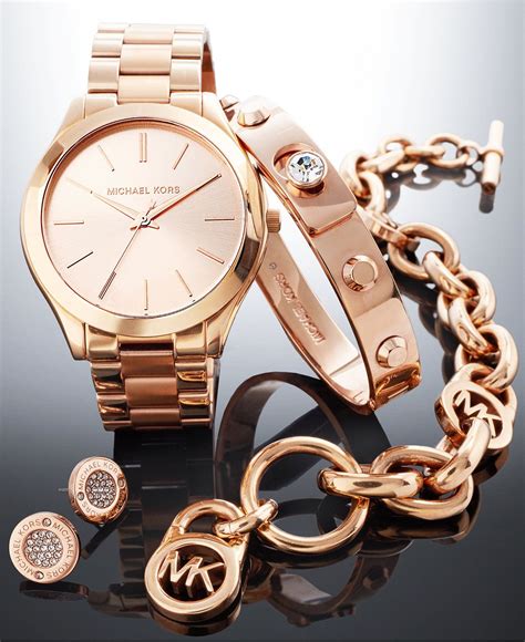 michael kors vintage uhr gold|Michael Kors rose gold set.